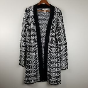 WORKSHOP Andrea Jovine Chunky Knit Long Open Front Sweater Sz XL